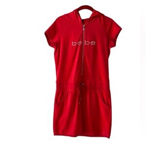 🔺BeBe🔻 Hoodie Red Velvet Dress ❤️‍🔥